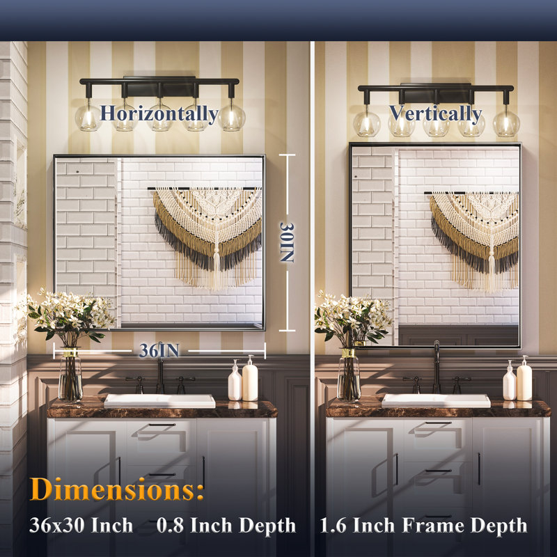 Stemn Bathroom Vanity Mirror Decorative Wall Mirror Accent Mirror