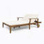 Double chaise longue de patio avec coussin-1290262157