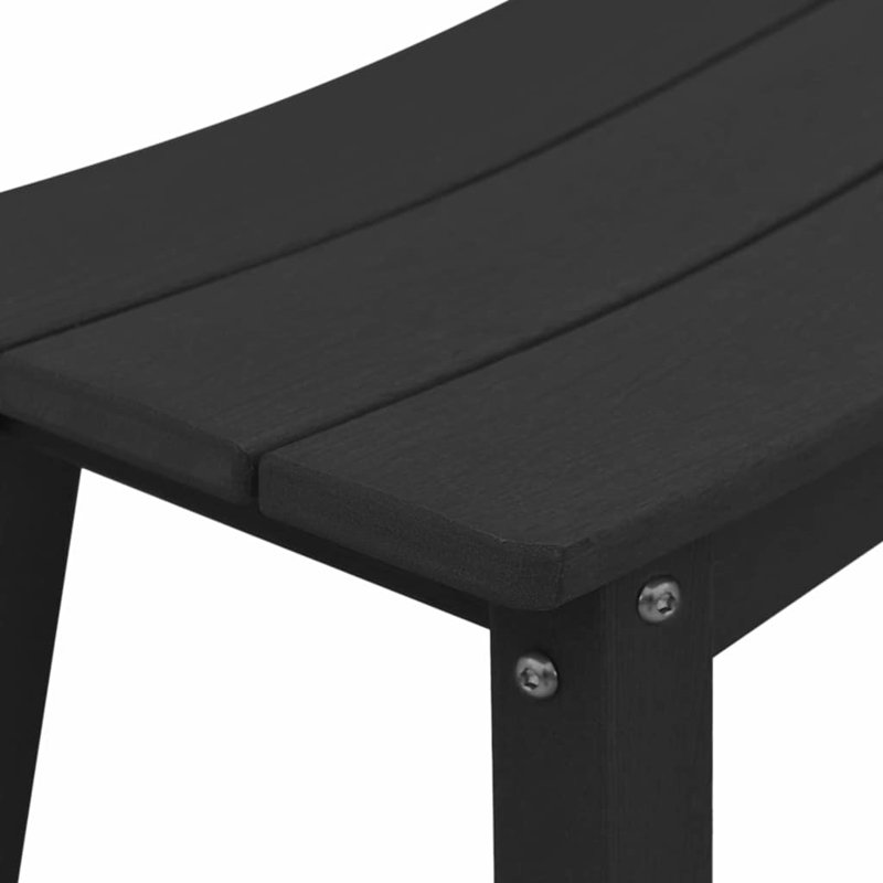 Vidaxl Garden Bar Set 6 Pcs HDPE, Black
