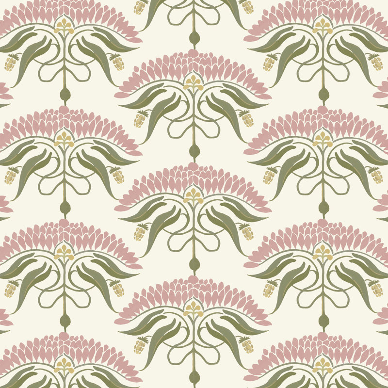 Fleur de Réve - Floral Wallpaper, Linen, Self-adhesive