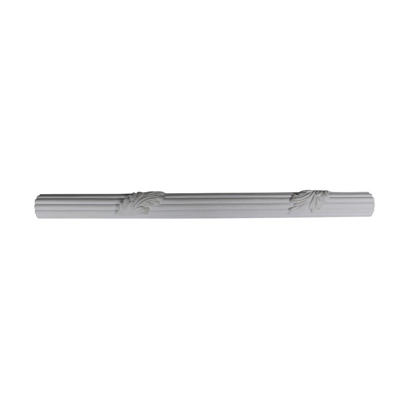 Primed White Ornate Urethane Crown Molding 77 1/2"
