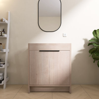 30" Single Freestanding Bathroom Vanity Base Only