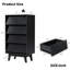 Commode 4 tiroirs noire - Solution de rangement polyvalente et polyvalente à 4 armoires
