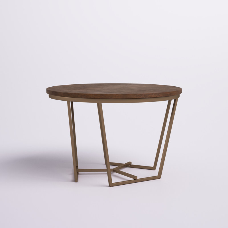 Gerardo Solid Wood Top Single Coffee Table, 28" W x 28" L
