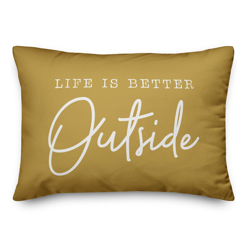 Housse de coussin rectangulaire d'extérieur Better Insert 17, Jaune