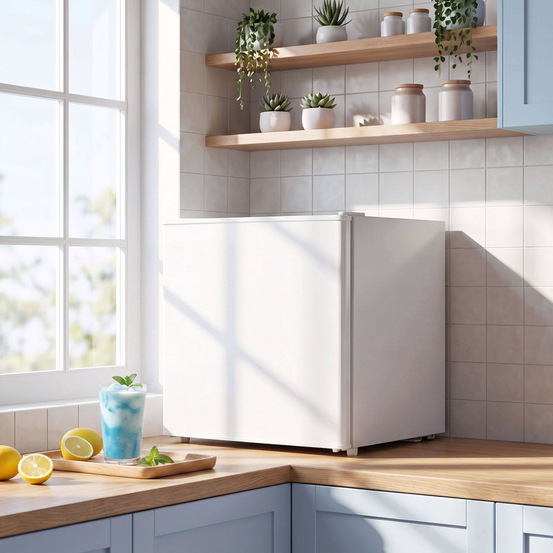 Réfrigérateur compact 1,62 pi³, mini-frigo, blanc