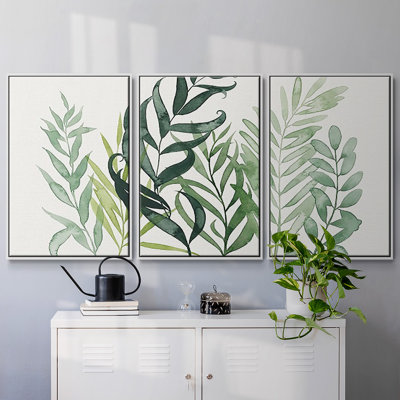 Vert Volunteers I, reproduction sur toile 3 pièces
