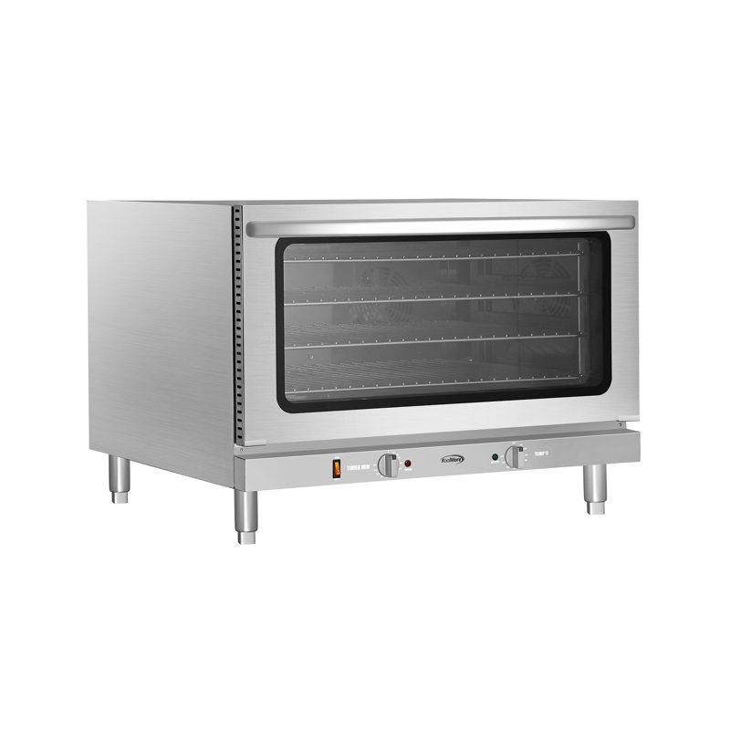 32 in. Countertop Convection Oven, Holds Full Size Pans, 4 Racks and 3500W of Power, 240V in Stainless-Steel (KM-CTCO-44)