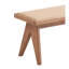 Banc de patio en rotin naturel Velentina