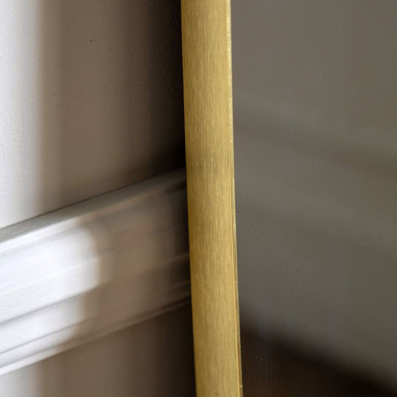 Holworth Shaped Leaner Mirror, Gold, 170 cm H x 70 cm W