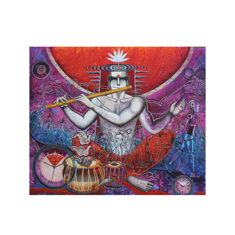 Le rythme de l'évolution peinture | Acrylique sur toile | Par Pradeepta Kishore Das