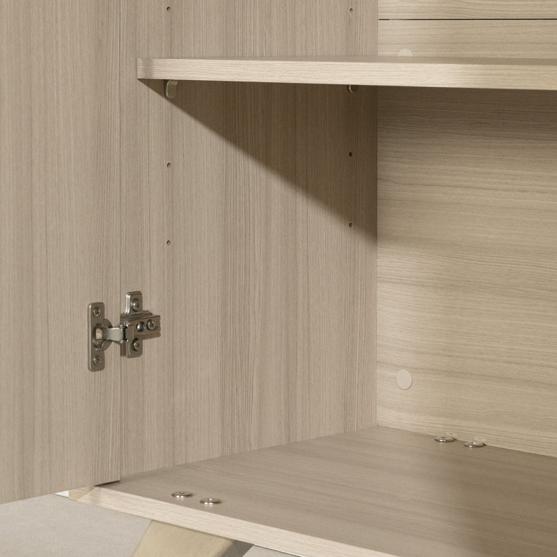 White Adjustable Shelving Scandinavian Storage Unit