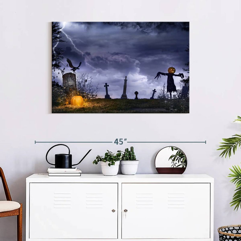 Kelan Horror Graveyard Scarecrow, 24" H x 36" W