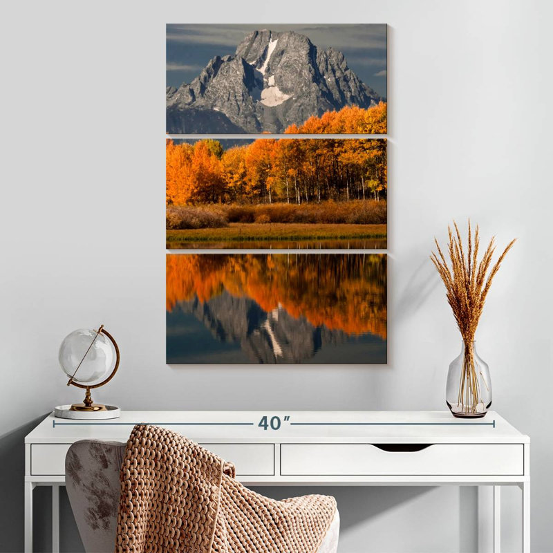Alvord Grand Teton, reflets d'automne, H 32 po x l 20 po