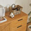 Buffet en bois manufacturé à 2 portes et 3 tiroirs H 29,7 po x l 61 po Excus-747820190