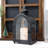 11.22'' H Metal Tabletop Lantern with Candle Included-864427632