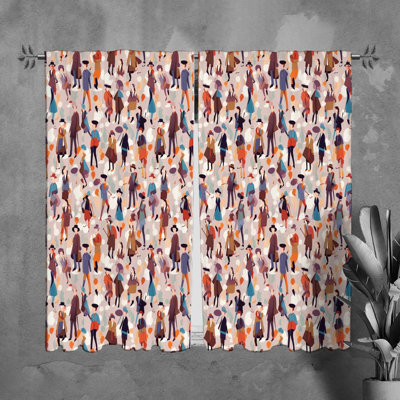 Rideaux de fenêtre en tissu bleu foncé