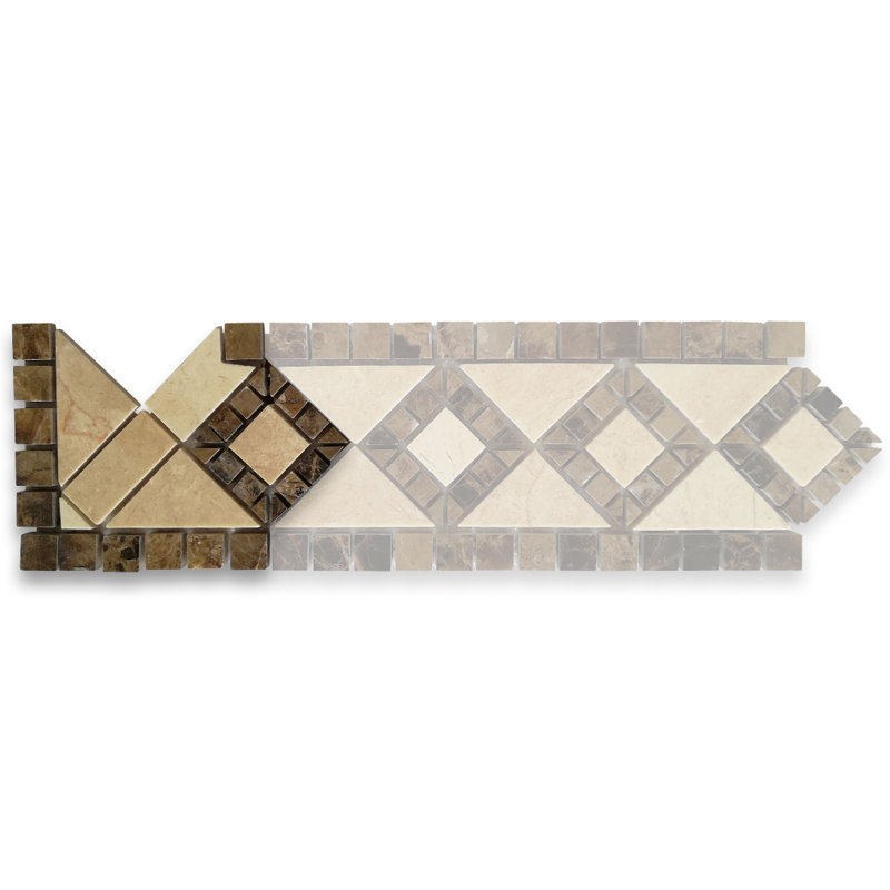 4 in. x 4 in. Marble Tile