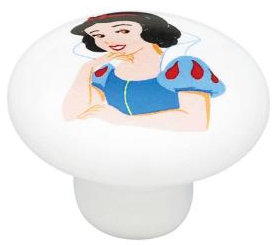 (5 Pack) 1-1/2 inch Knob Snow White