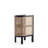 Versailles Industry Chic 2-Shelf Ash Wood Frame End Table in Black and Natural-67946645