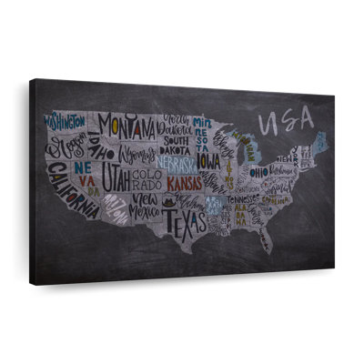 " Grunge USA Map " by Echoes Of America