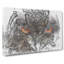 Great Horned Owl in Abstract - Wrapped Canvas-55314131