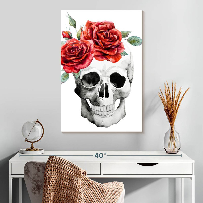 Fleurs de crâne Kerner, H 30 po x l 20 po