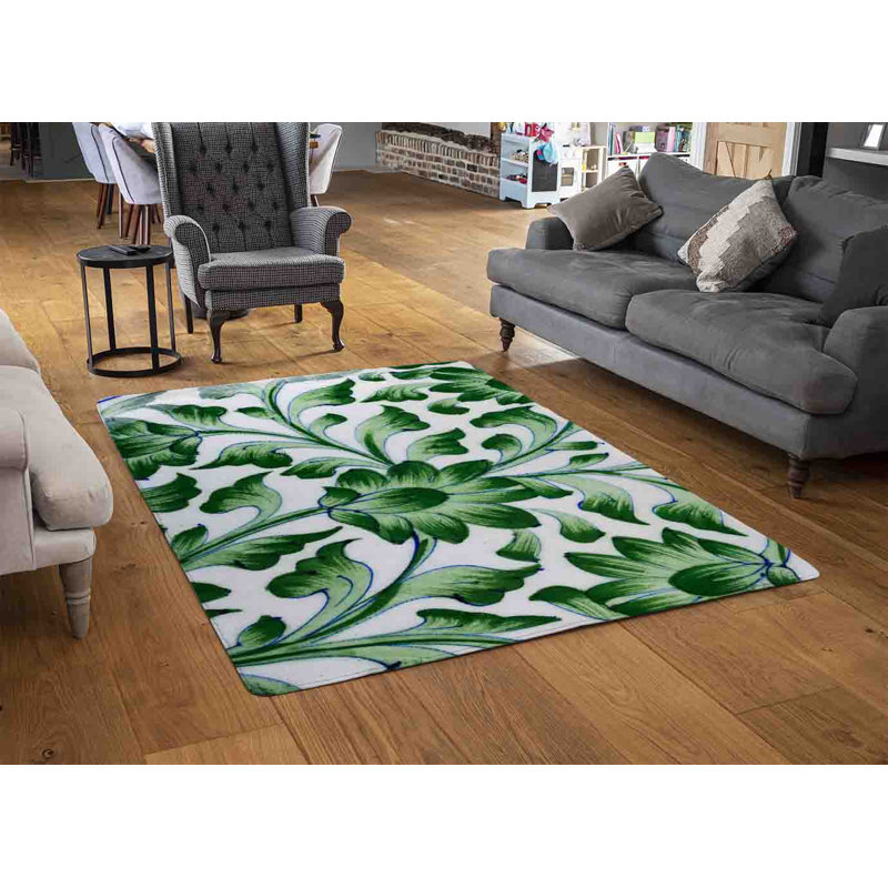 Momat Floral Area Rug, Rectangle 140 x 200cm 