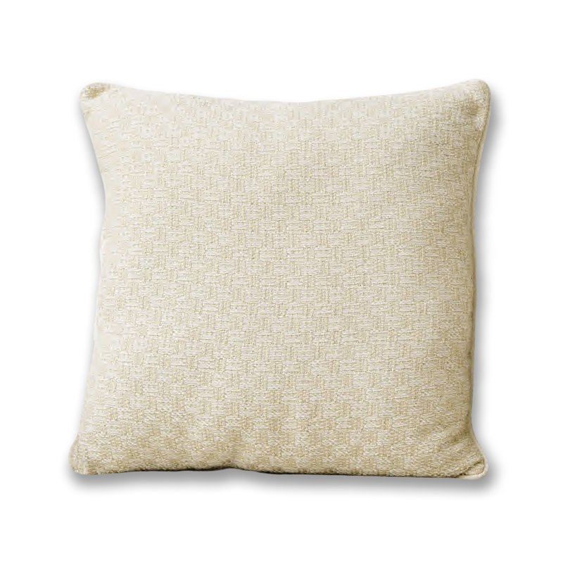 Woven Pillow, Tan Checkered 1