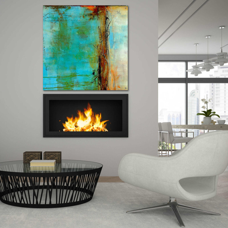 «Urban East I» par Erin Ashley, art mural en verre acrylique, H 36 po x l 36 po x P 0,2 po