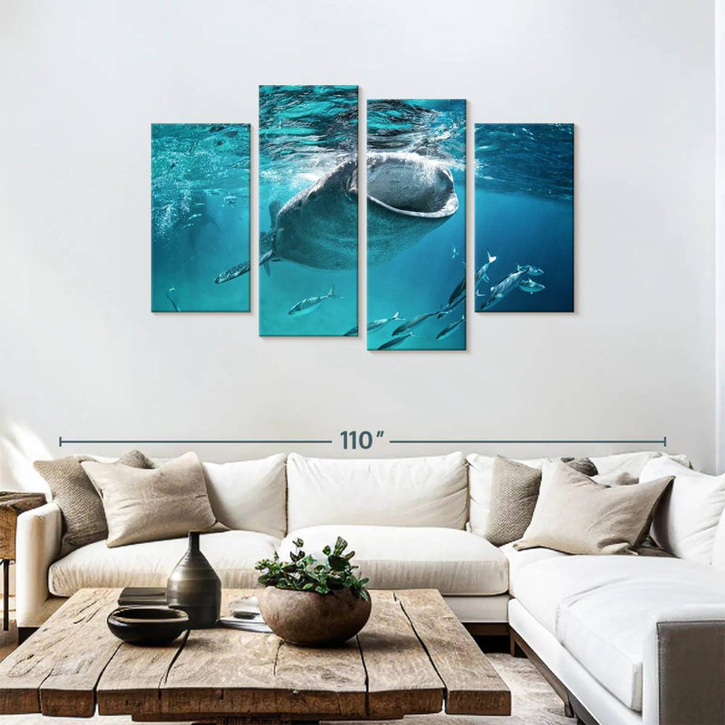 Brampt Gaping Whale Shark, 48"H x 75"W