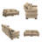 Large Modern Velvet Double Sofa With Lumbar Pillows And Throw Pillows With Reinforced Armrests-1824488013