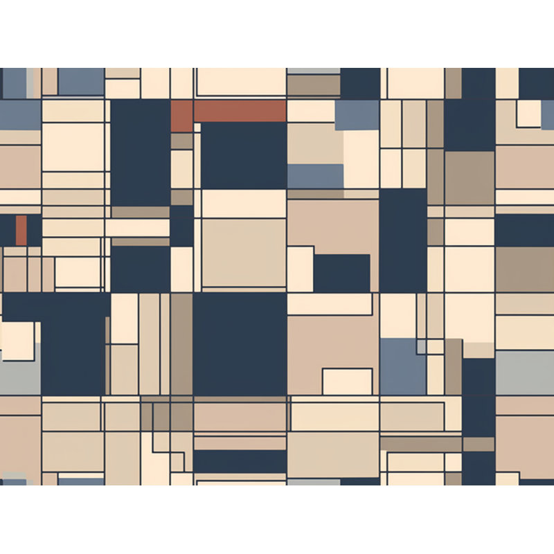 Literie géométrique Leino Mondrian, Grand