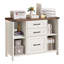 88 cm W 3 -Drawer Solid Wood Filing Cabinet