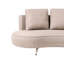 Delynda 210cm Wide Curved Metal Patio Sectional with Cushions-1513395465