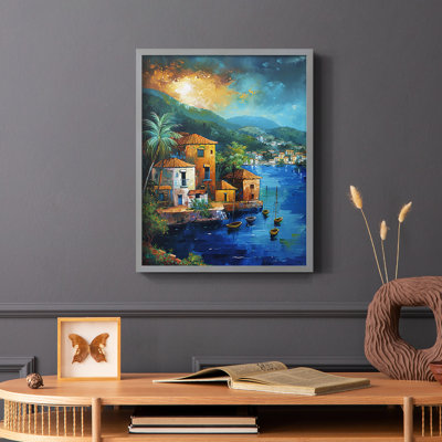 Série NAUTICAL Dxc - reproduction encadrée de qualité supérieure - prête à être accrochée - aucun clou requis