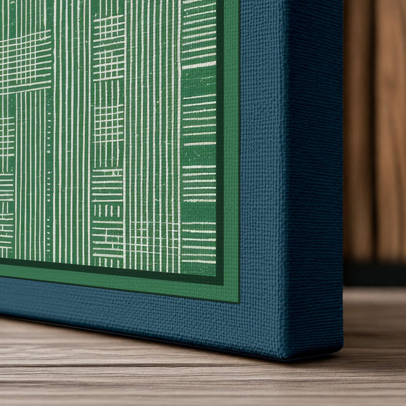 Print, 24x16 - 61.0 x 40.6 cm, Teal Border