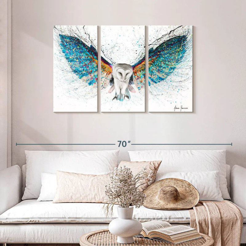 Opulent Night Owl, 28" H x 45" W