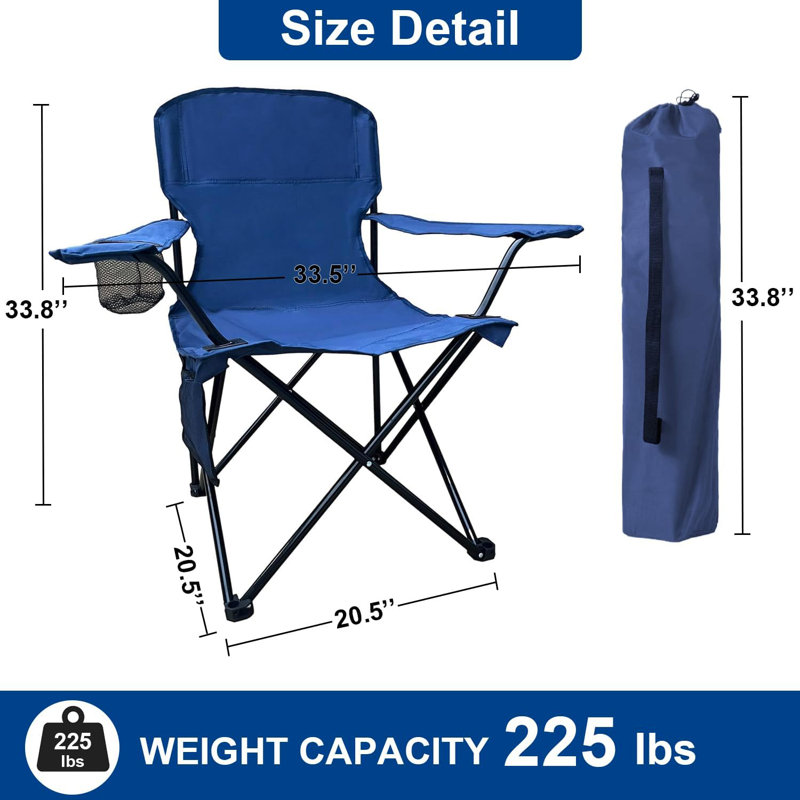 2 chaises pliantes pliantes pour camping avec chaise glacière, Cyan