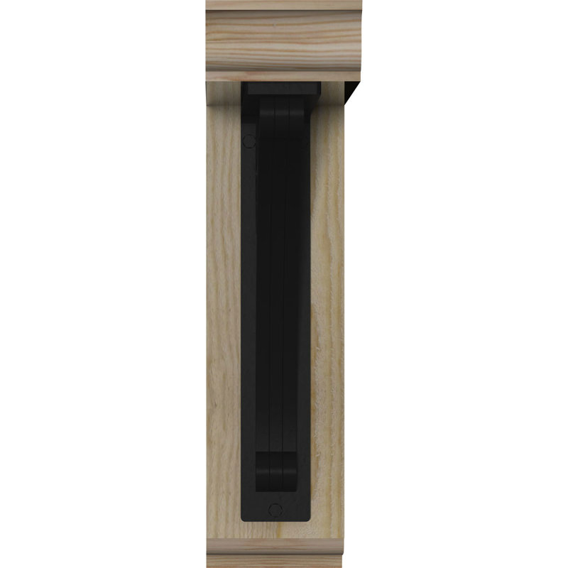 Crawley Traditional Traditional Ironcrest, H 16 po x P 14 po, Sapin Douglas de l 4 po x T 2 po (sciage brut)