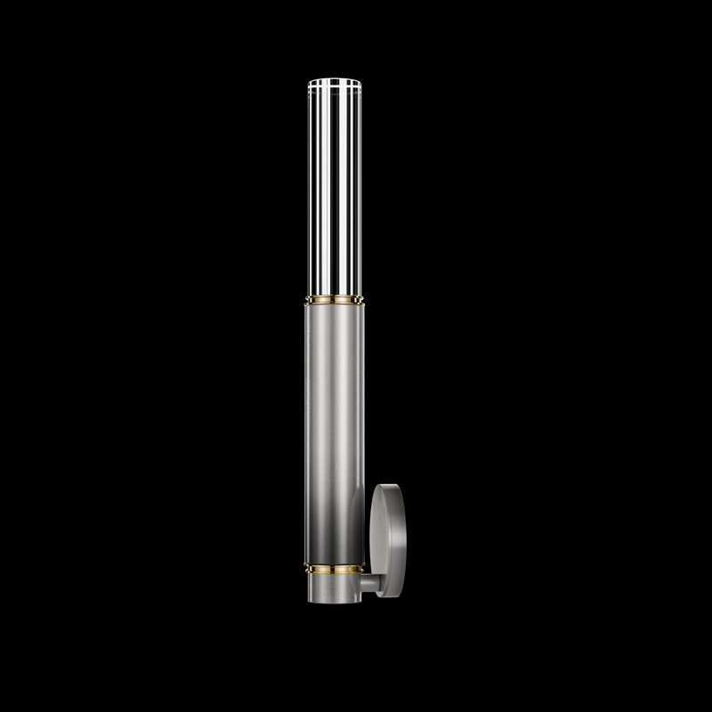 LED Wallchiere, Ombre Silver/Brass