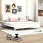 Wood Platform Bed with Headboard and Slats-991636044-991636085