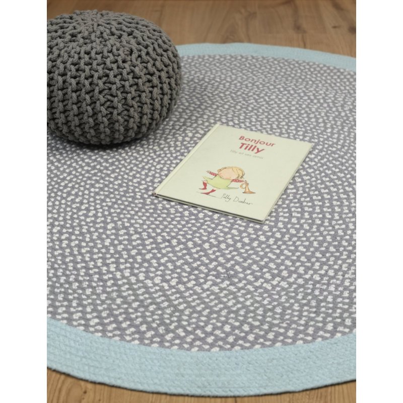 Breccan Cotton Blue Indoor Rug