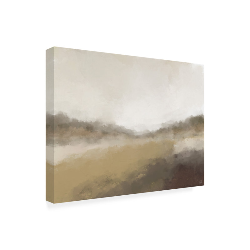 Art sur toile, ligne bolognaise et pinceau jusqu'à mon chemin, H 35 po x l 47 po