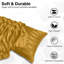 Pack of 2 Silky Soft Satin Striped Microfiber Pillow Covers - Luxury Look, Easy Care, Standard Size-1046225811