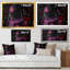 «Purple Music Guitare Ii», reproduction d'art sur toile moderne-2088162401-2088162404