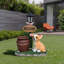 Décoration de jardin pour chien Corgi assis