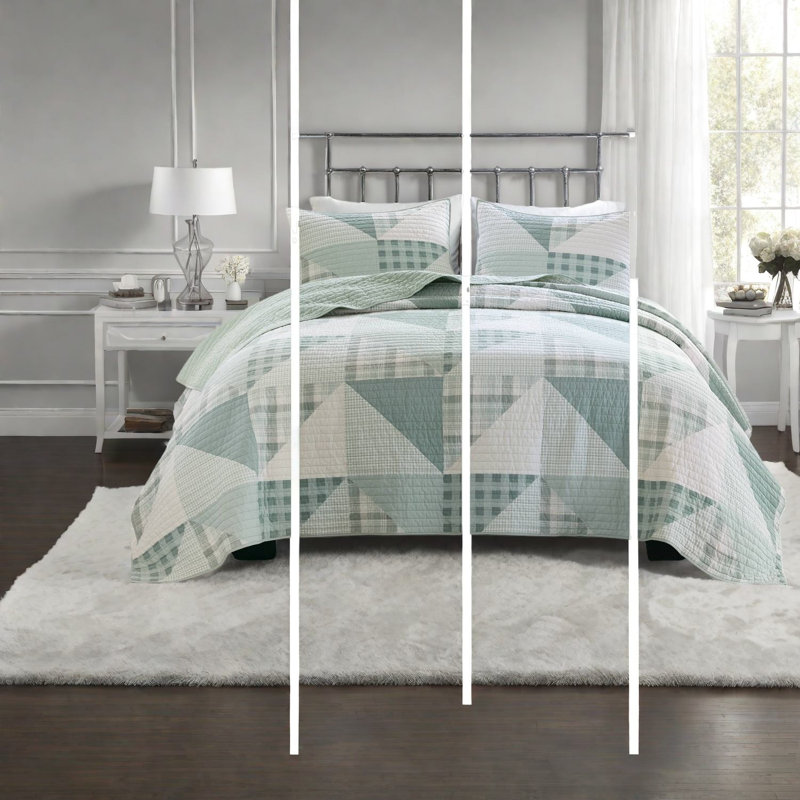 Ensembles de literie luxueux en coton réversible, double / grand