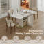 Ensemble de table à manger moderne avec rangement pour 4 à 6 personnes, idéal pour les cuisines et les appartements, avec plateau de table durable et base robuste-308109728