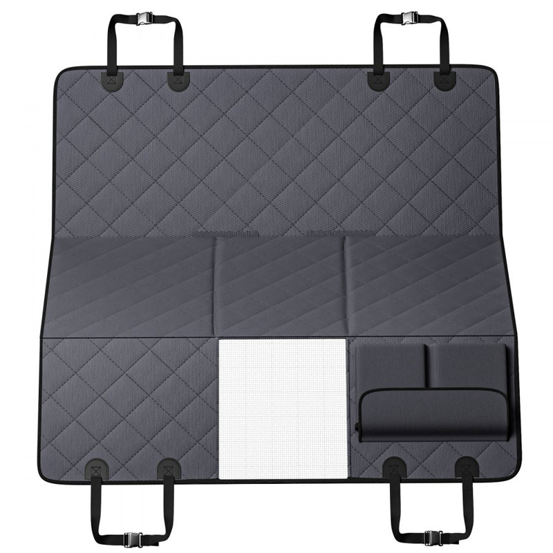 Housse de siège pour chien pour siège arrière 54 x 24 po 600D imperméable pour voitures